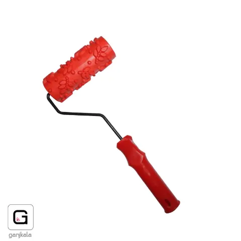 غلطک تکسچر(طرح دار) سخت قرمز 15 سانت