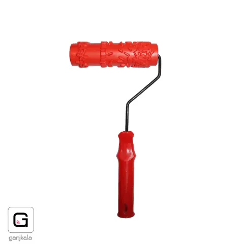 غلطک تکسچر(طرح دار) سخت قرمز 18 سانت