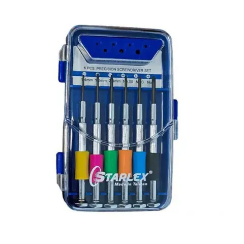 پیچ گوشتی 6 عددی ساعتی رنگی استارلکس